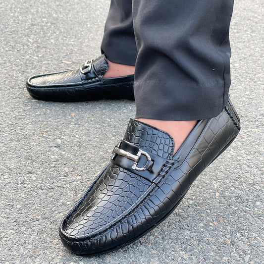 LE Pure Leather LIAM Black Loafer WL 627