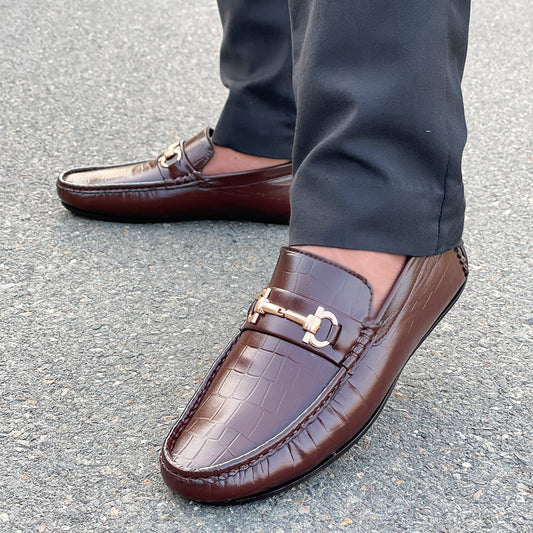 LE Pure Leather Orax Brown Loafer WL 628