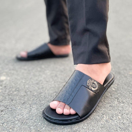 LE Pure Leather Handmade Billionaire Slipper - CH27