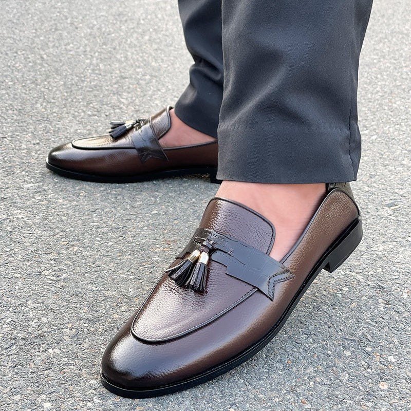 LE Pure Leather Handmade Tussle Strap Formal Shoe UG 176