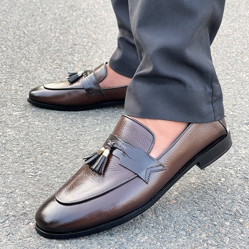 LE Pure Leather Handmade Tussle Strap Formal Shoe UG 176