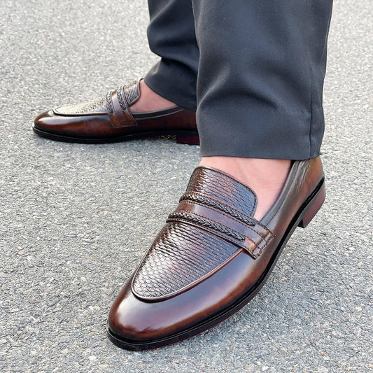 LE Pure Leather Handmade Tussle Strap Formal Shoe UG 177