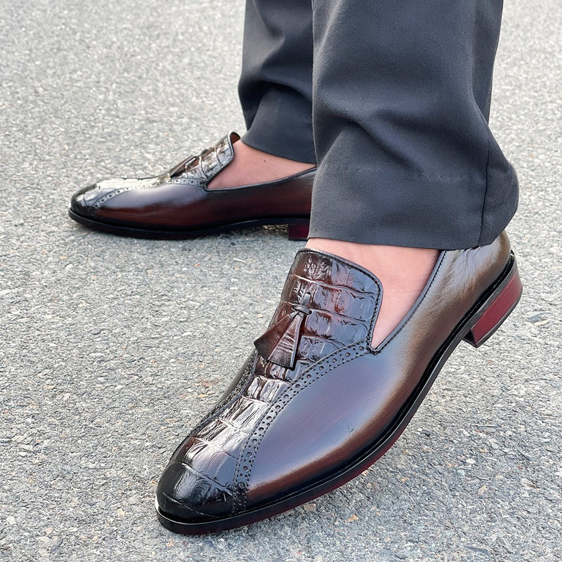 LE Pure Leather Handmade Tussle Strap Formal Shoe UG 178