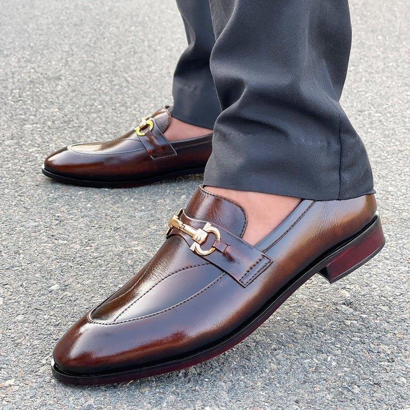 LE Pure Leather Handmade Tussle Strap Formal Shoe UG 179