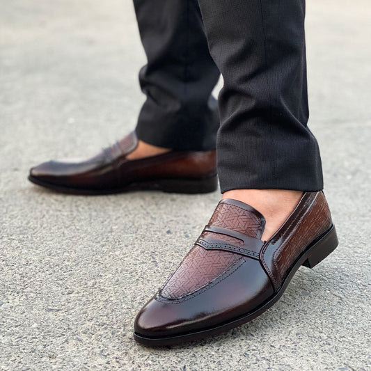 LE Premium Leather Handmade Lazer Shoe JH 190