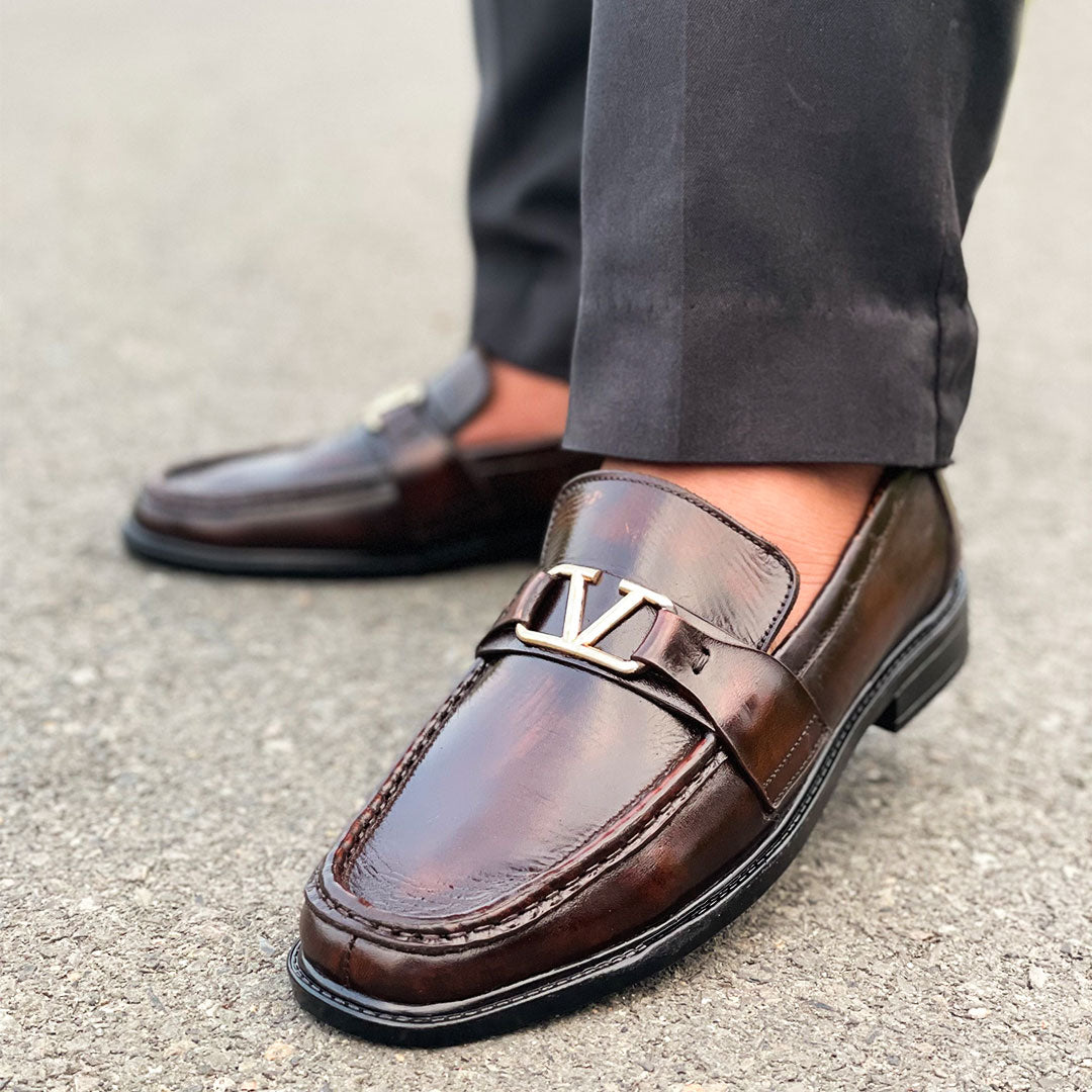 LE Premium Leather Chunky Loafer Shoe AZ 278