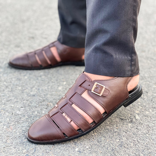 LE Pure Leather Handmade Outpace Sandal - 336