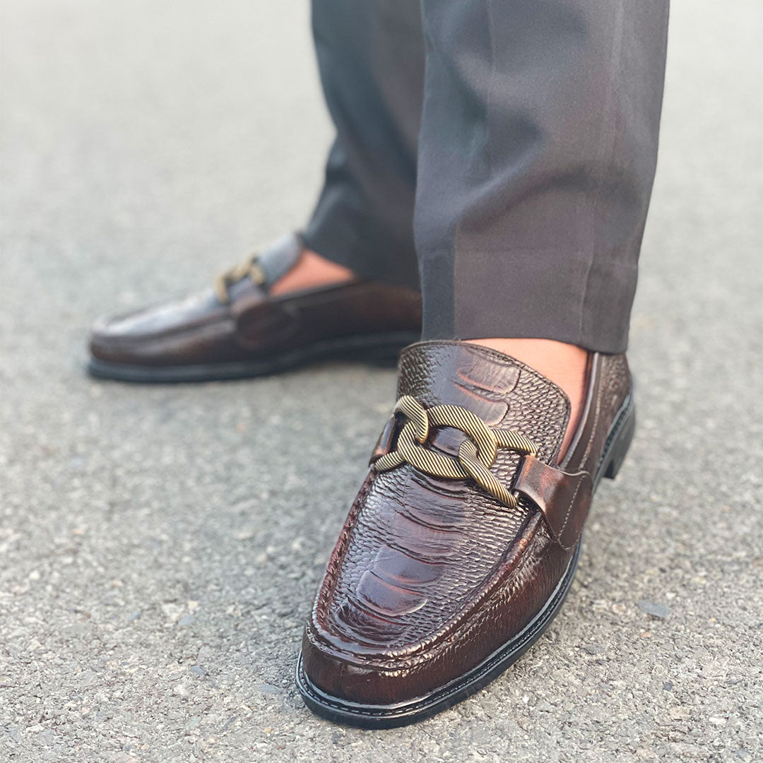 LE Premium Leather Chunky Loafer Shoe AZ 292