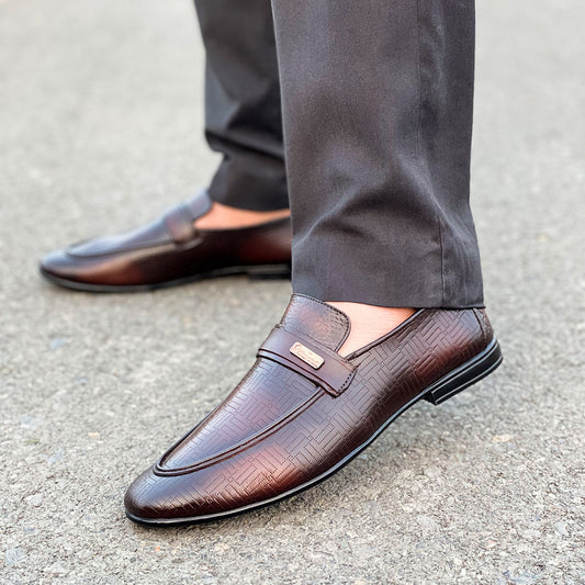 LE Pure Leather Striper Folding Shoe JH 826