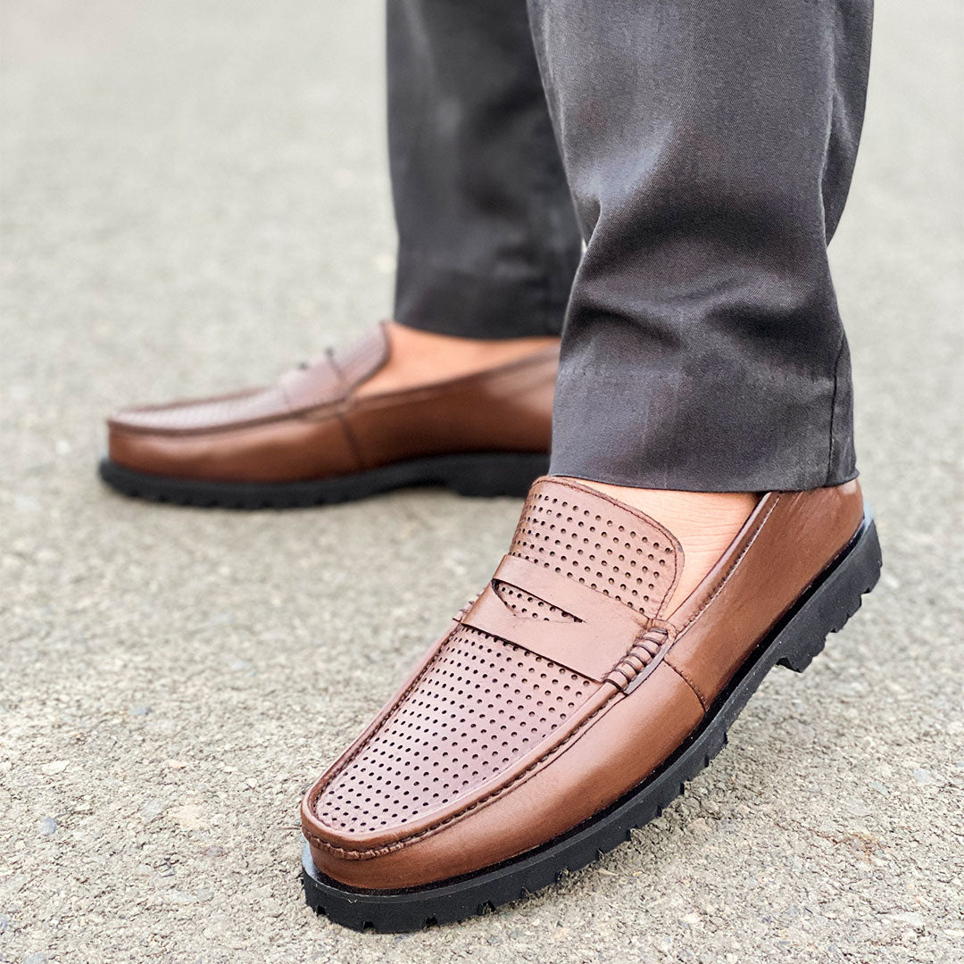 LE Premium Leather Chunky Loafer Shoe SD 293