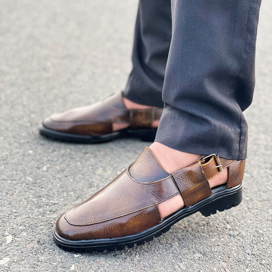 LE Pure Leather Handmade Genos Chappal -340