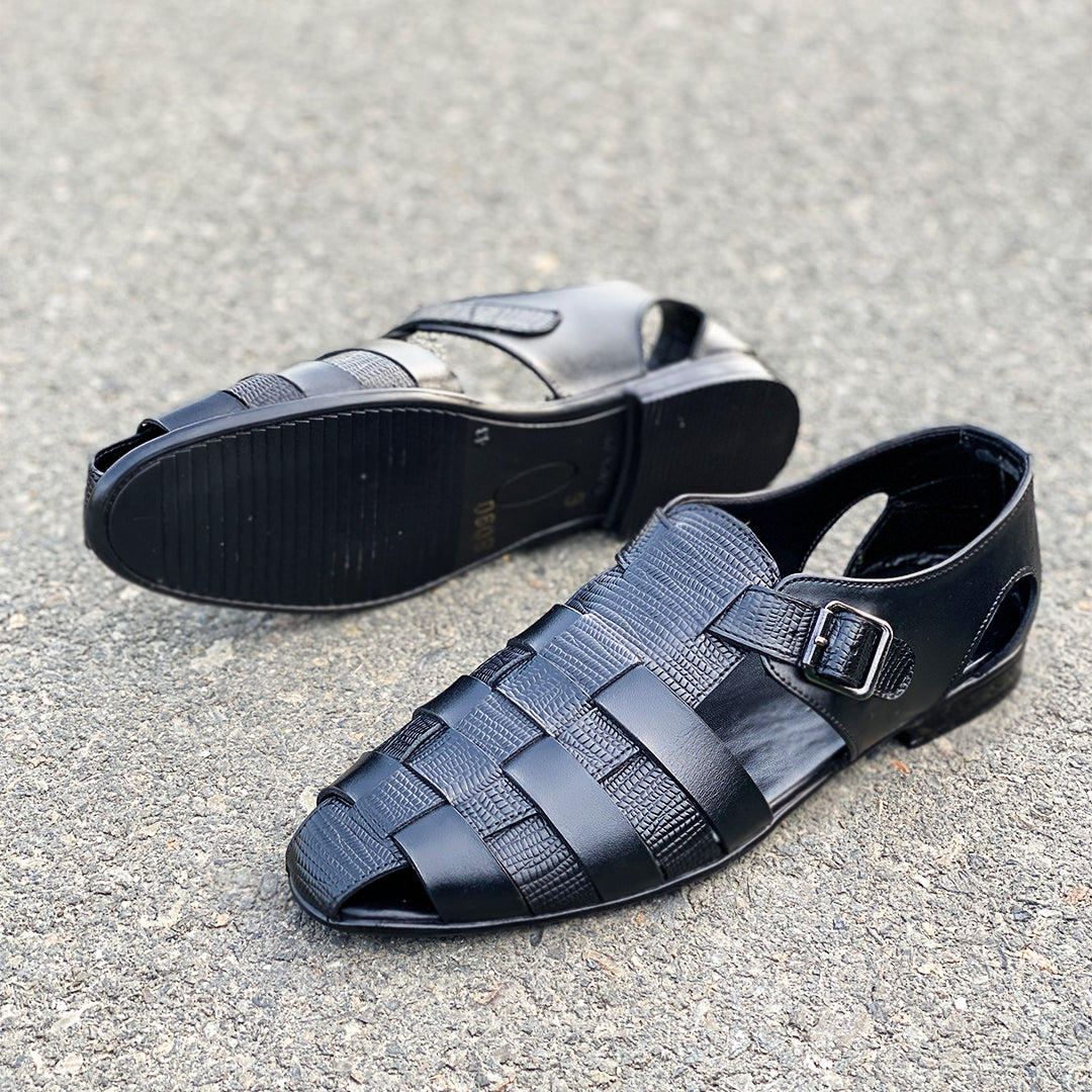 LE Peshawari Glades Black Sandal WJ 361