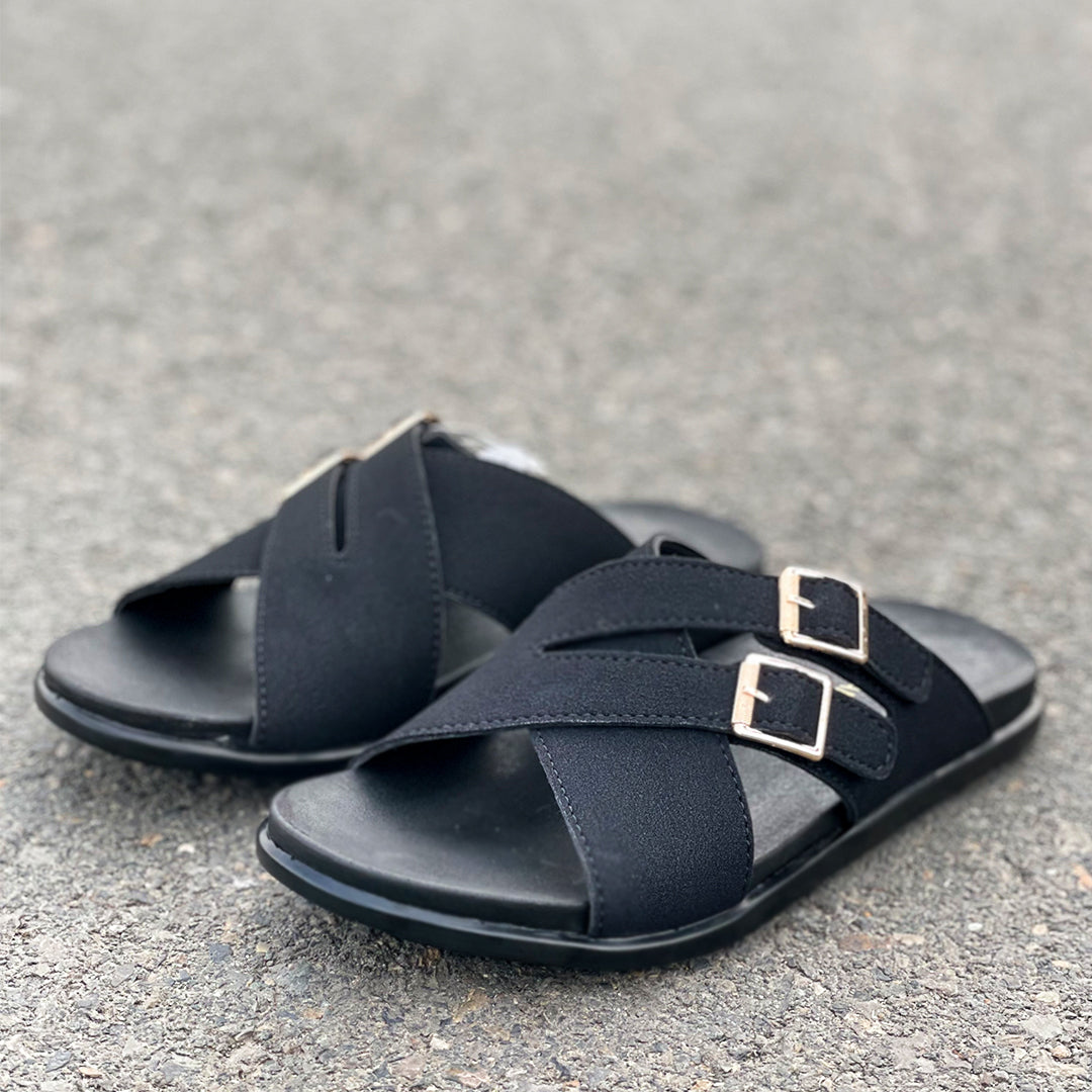 LE Pure Leather Handmade Suede Slipper 541