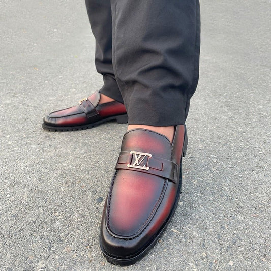 LE Premium Cow Leather Mustang Chunky Loafer - 258