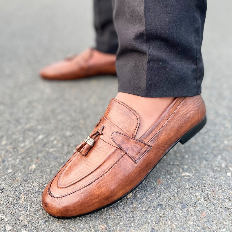 LE Pure Leather Handmade Double Centre Formal Shoe - 256