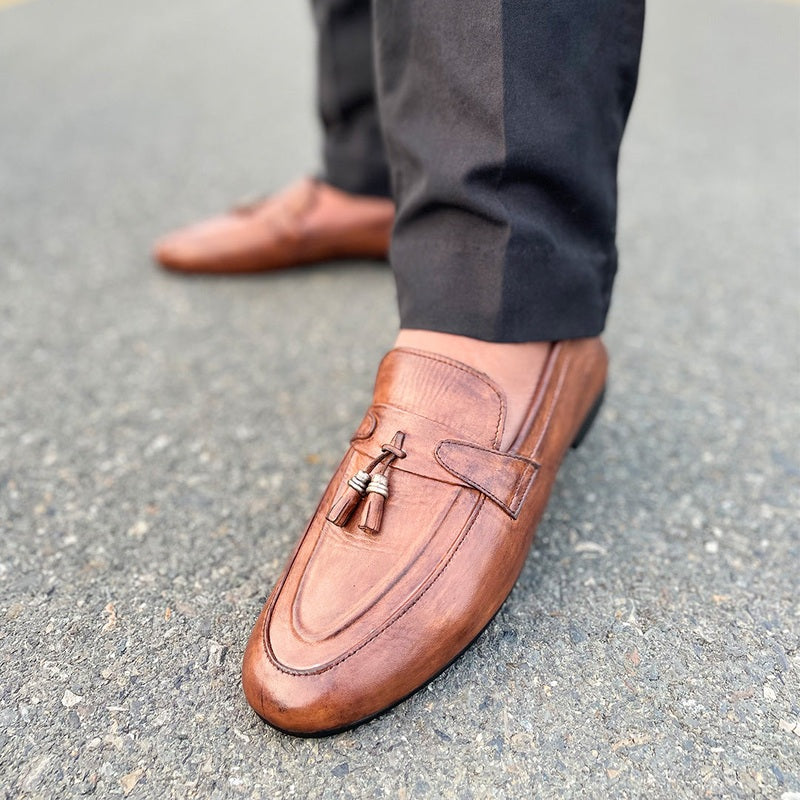 LE Pure Leather Handmade Double Centre Formal Shoe - 256