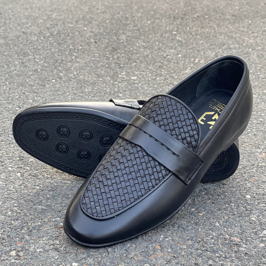 LE Premium Leather Woven Fiesta Formal Shoe - 802