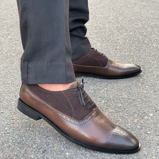 LE Premium Leather Sued Formal Shoe - 807