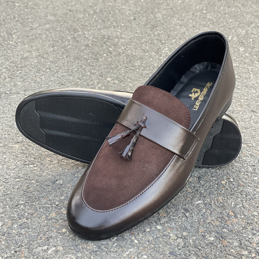 LE Premium Cow Leather Suede Tusle Formal Shoe - 229