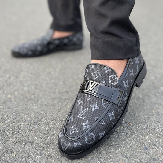 LE Premium Cow Print Leather Chunky Loafer - 253