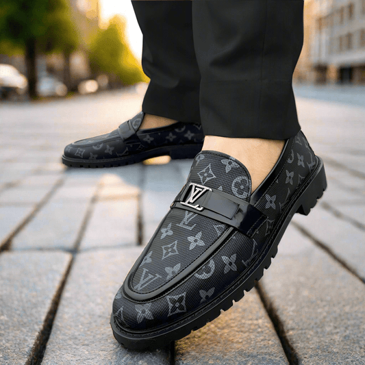 LE Premium Cow Print Leather Chunky Loafer - 253