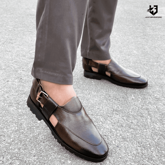 LE Pure Leather Handmade Genos -340 Sandal peshawari