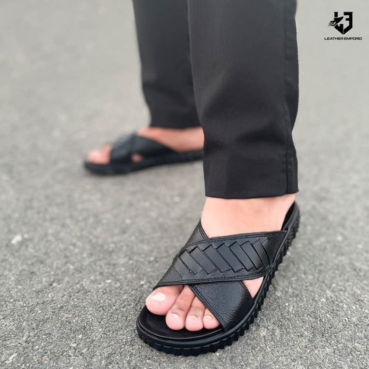 LE Pure Leather Handmade High Sole Slipper WL 529 Slipper