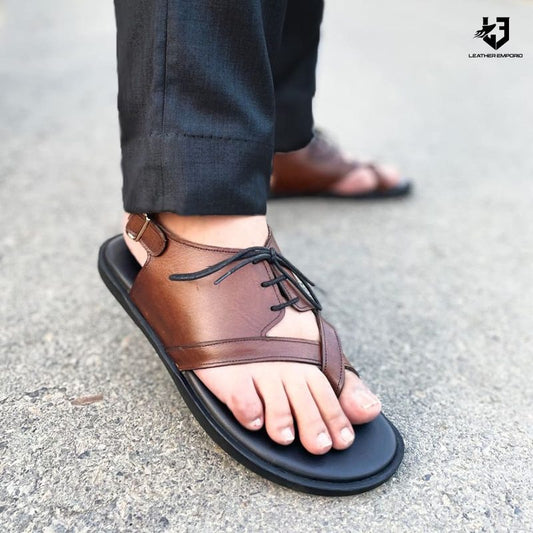 LE Pure Leather Handmade lace- 1460 Sandal