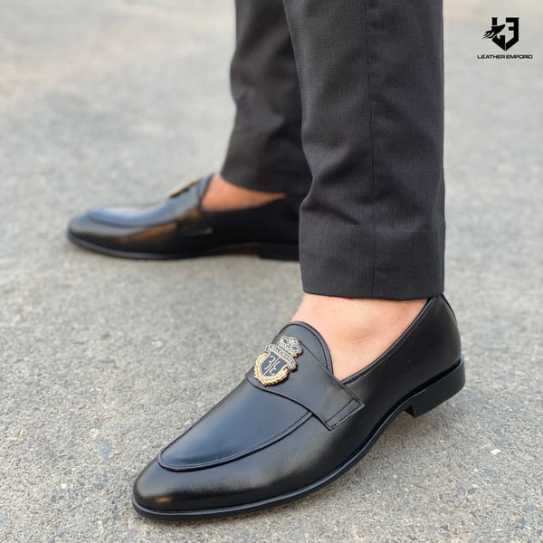 Le Pure Leather Handmade Voltis Black-123 Formal Shoes