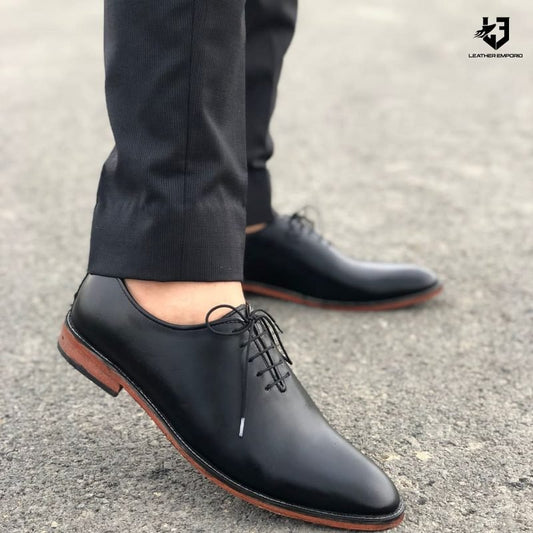 Le Pure Leather Handmade Wholecut Black-111 Formal Shoes