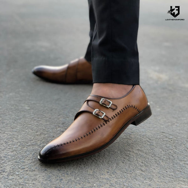 Le Pure Leather Handmade Zip Chain-107 Formal Shoes