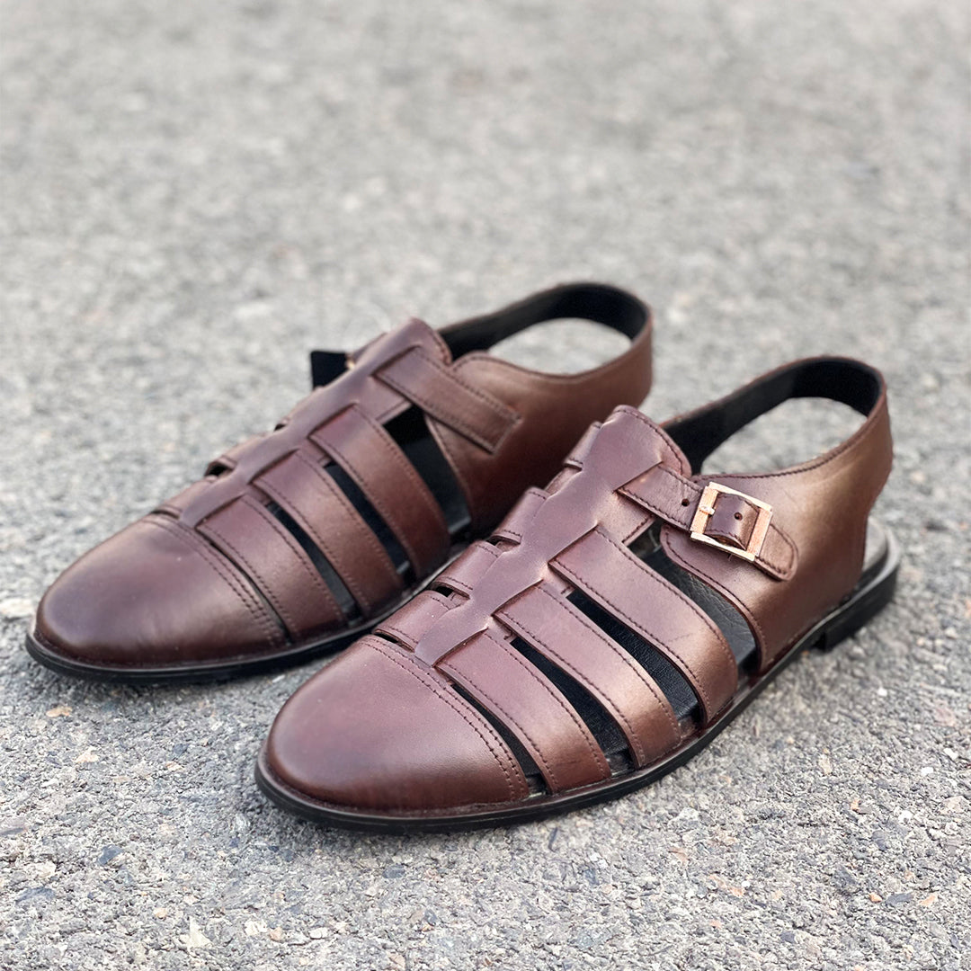 LE Pure Leather Handmade Outpace Sandal - 336