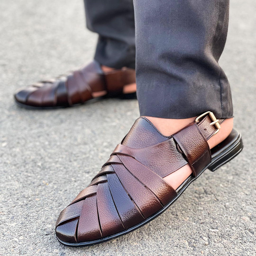 LE Peshawari Leather Handmade Sandal WJ 366