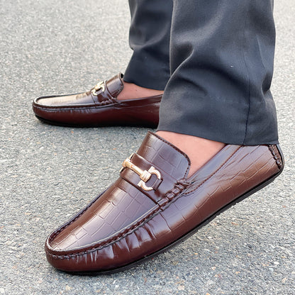 LE Pure Leather Orax Brown Loafer WL 628