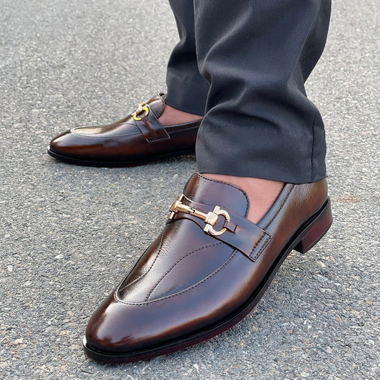 LE Pure Leather Handmade Tussle Strap Formal Shoe UG 179