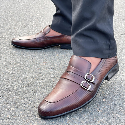 LE Premium Cow Leather Double Monk Formal Shoe WL 220