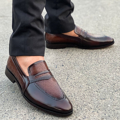 LE Premium Leather Handmade Lazer Shoe JH 190