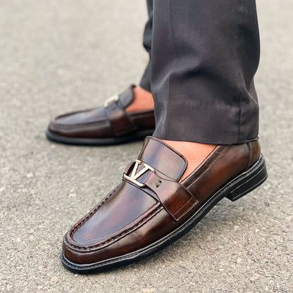 LE Premium Leather Chunky Loafer Shoe AZ 278