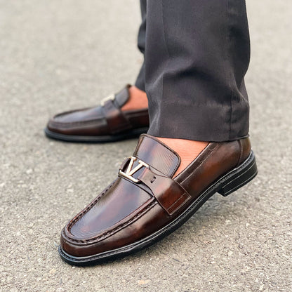 LE Premium Leather Chunky Loafer Shoe AZ 278