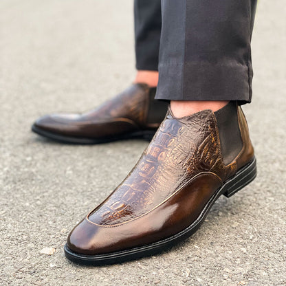 LE Pure Leather Handmade Cyclone Chelsea Boots AZ 280