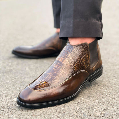 LE Pure Leather Handmade Cyclone Chelsea Boots AZ 280