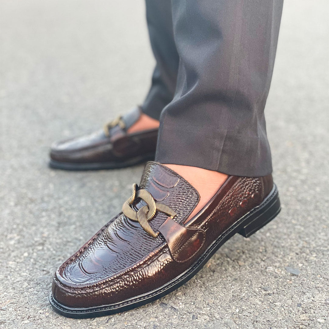 LE Premium Leather Chunky Loafer Shoe AZ 292