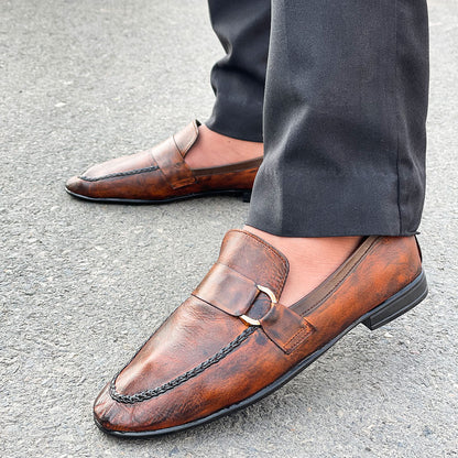 LE Bronze Side Buckle Folding Shoe SR 820