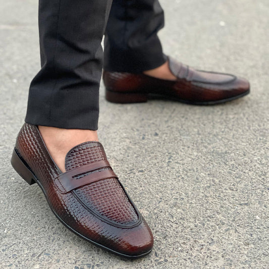 LE Premium Leather Handmade Penny Bose Shoe JH 189