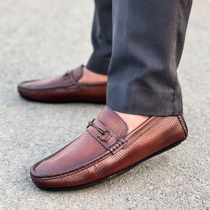 LE Pure Leather Crew Brown Loafer WL 626