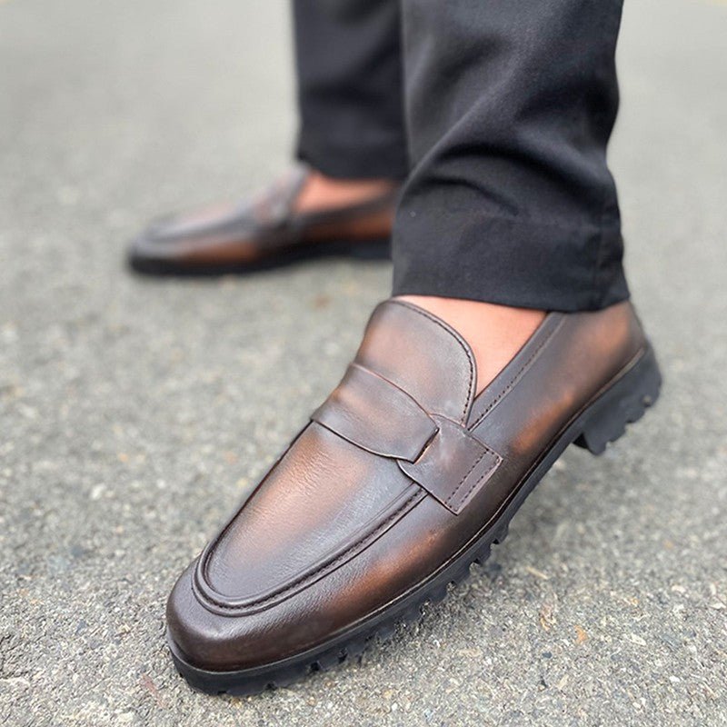 LE Premium Handmade Leather Chunky Loafer Straper  LS 232