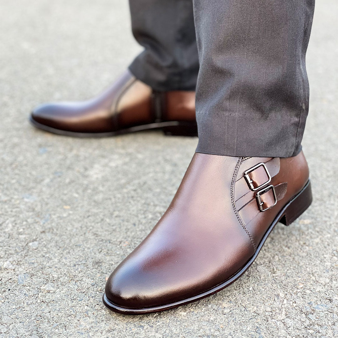 LE Pure Leather Handmade  Chelsea Boots JH 282