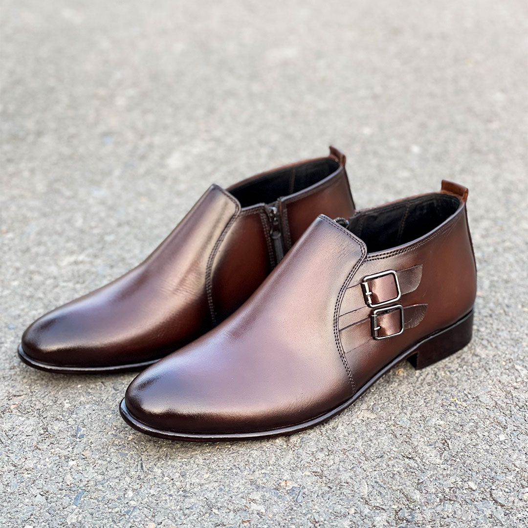 LE Pure Leather Handmade  Chelsea Boots JH 282