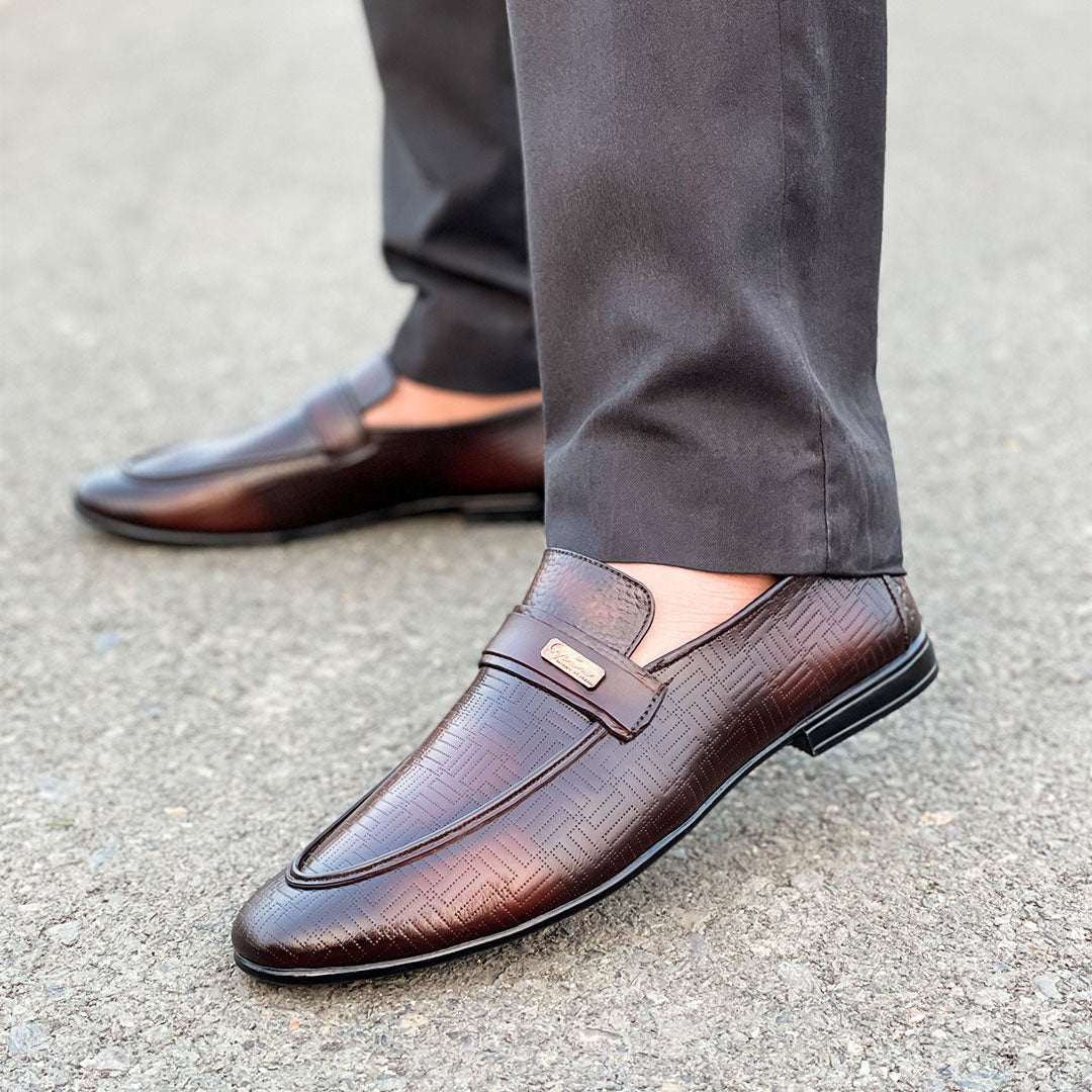 LE Pure Leather Striper Folding Shoe JH 826