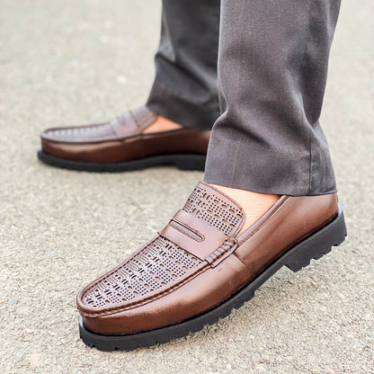 LE Premium Leather Chunky Loafer Shoe SD 295
